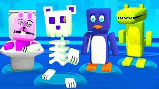 Multiplayer Zombie Squad VS Real Bosses in Super Bear Adventure Gameplay Walkthrough