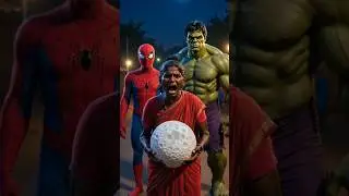 Hulk spider man aur captain america teenon mein se maa ke liye chand ka pathar kaun laega #shorts
