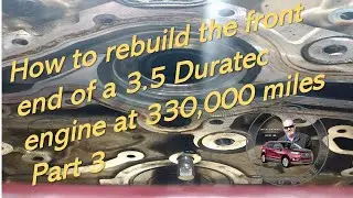 Removing the timing chain, guides, tensioners, cam phasers, water pump and oil pump part 3
