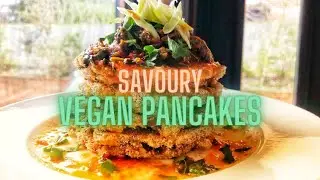 Savoury Rice & Cassava Pancakes | Oil Free + Vegan | Pancake Day