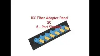 ICC Fiber Adapter Panel - SC - 6 - Port Simplex P#ICFOPS26BK