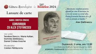 Lansare de carte „Convorbiri cu Alex Ștefănescu” de Daniel Cristea-Enache - Live de la Bookfest 2024