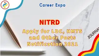 NITRD Recruitment 2021 | Apply for  LDC, HMTS and Other Posts |