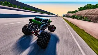 Instant 400 MPH Acceleration: Which BeamNG Monster Trucks Survives! 🔥 | BeamNG Drive