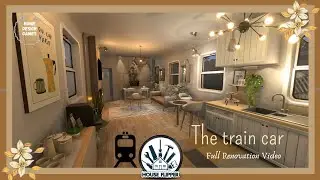 HOUSE FLIPPER|Pets Dlc|Train Car|Full Renovation video 🚞