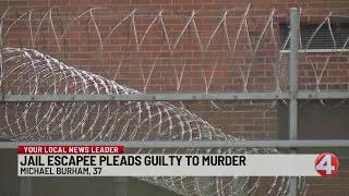 Jail escapee Michael Burham pleads guilty to murder