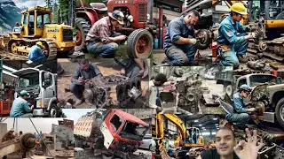 Never Seen Truck & Excavator Repair and Maintainance Videos by Expert Mechanics