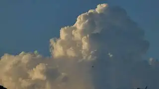 Time Lapse Video Production Taken On August 16, 2022 Of Arizona Monsoon Clouds With Birds Flying