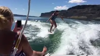 Bank Lake 4.0 first surf 360 with Suck Gate