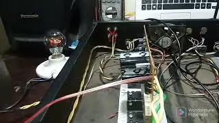prueba de la reparaci&oacute;n de  un amplificador cuoperh 6000