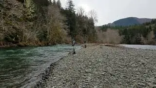 Fly fishing the Sol Duc river