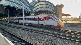 Class #801 LNER Azuma Is Leaving York
