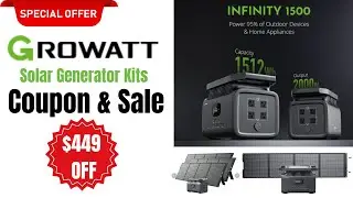 👉Growatt Coupon Code & Sale:💸Up to 50% Discount on 💥Solar Generator Kits, Portable Power Stations🔥