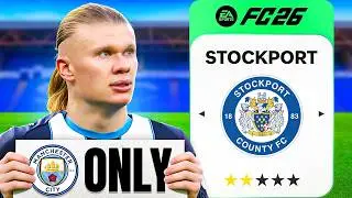 I Rebuilt Stockport County with Man City Players ONLY!