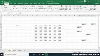 How to repeat same text in Different Cells / Sheet in Hindi || By : Hitesh Wadhwa