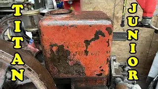 IHC Titan Junior Hit Miss Antique Farm Engine Part 1