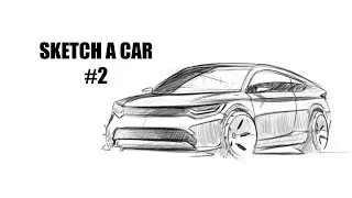 How to Sketch A Car - #2 | SRK Designs