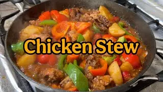 YUMMY CHICKEN STEW | RAW EDIT SOUNDS COOKING #chickenrecipe #cooking #asmrsounds #food 