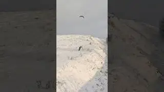 Всегда трезво оценивайте свои навыки! #flysurfer #snowkiting