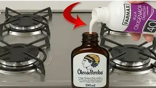 NEM VAI MAIS PRECISAR LAVAR - Isso faz qualquer FOGÃO velho parecer NOVO NA HORA. 