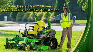 How to Level the Mower Deck and Adjust Rake | John Deere Z900E/M/R and Z994R ZTrak™