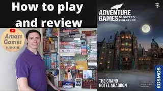 Adventure Games: The Grand Hotel Abaddon how to setup play and review #escapegames   AmassGames * 4K