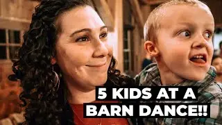WE TOOK THE KIDS TO A BARN DANCE | Sycamore Creek Barn Dance | Country Line Dancing | Kids Dance