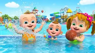 Giant Water Inflatable Games Splash! Fun Kids Story + Songs | 3D Cartoon for Toddlers Adventure