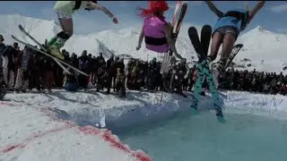 Frozen Pool Jumping Competition - Red Bull Jump and Freeze 2012