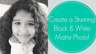 Photoshop Tutorial | How To Create a Matte Black & White Photo