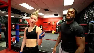 TEACHING OLIVIA PONTON HOW TO BOX (TRAINING INFLUENCERS EP. 5)