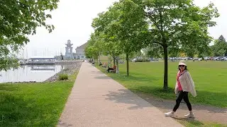 Bronte Heritage Waterfront Park & Harbor Fisherman's Warf at Oakville ON Canada June 04,2025