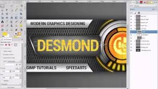 gimp | youtube channel banner art FREE TEMPLATE - no photoshop