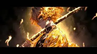 zenitsu lightning nichirin demon slayer moewalls com