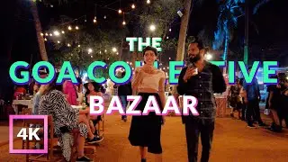 The Goa Collective Bazaar at Hilltop, Vagator, GOA | Flea Market & Nightlife in GOA | 4K 3D AUDIO