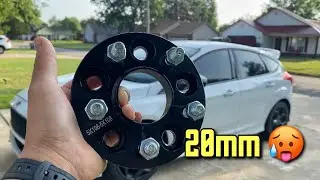 Wheel Spacers install on the Focus ST!