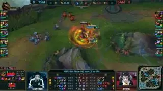 TSM vs GAM - Game 3 Highlights - MSI 2017 - Team Solo Mid vs Gigabyte Marines