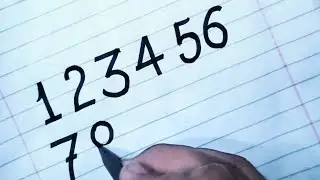 How to write Number from 1 to 10 for beginners using marker