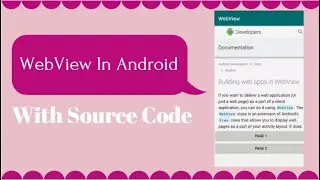 2 How to load html string in webview in android | webview in android studio