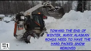 УДАЛЕНИЕ СНЕГА И ЛЬДА С НАШИХ ДОРОГ СТАЛО ПРОЩЕ С ПОМОЩЬЮ МАШИНЫ BOBCAT
