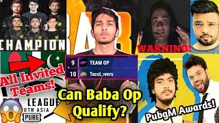 All Invited Teams For PMPL SA | Can Baba Op Qualify? | Mr Jay Plays Warning | Star Anonymous Award