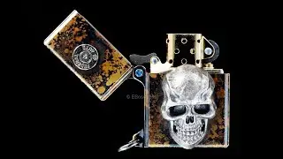 Steel Flame Custom ONE Lighter XXX Darkness by Derrick Obatake