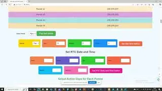 automatic school class period bell system esp32