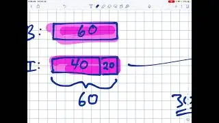 Singapore Math Bar Model Practice #6
