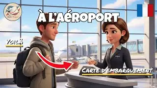Learn French at the Airport ✈️ | Real Life French Dialogues (A1&ndash;A2)