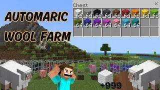 How To Make An Automatic Wool Farm In Minecraft Pocket Edition For 1.21+