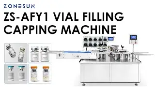 ZONESUN ZS-AFY1 Automatic Laboratory Vial Filling and Capping Machine Monoblock Equipment