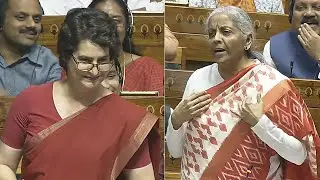 Priyanka Gandhi Unexpected Reaction Towards Nirmala Sitharaman Speech at Lok Sabha | Rahul Gandhi