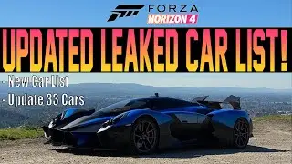 Forza Horizon 4 - UPDATED Leaked Car List! - Upcoming New Cars!