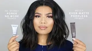 Becca Ever-Matte Poreless Primer VS Dr. Brandt Pores No More Comparison + Wear Test | syoshikami